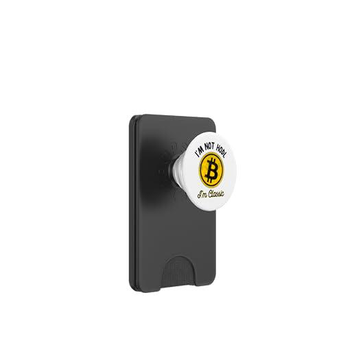 Bitcoin No soy Hodl Soy Clásico Divertido Inversor PopSockets PopWallet para MagSafe