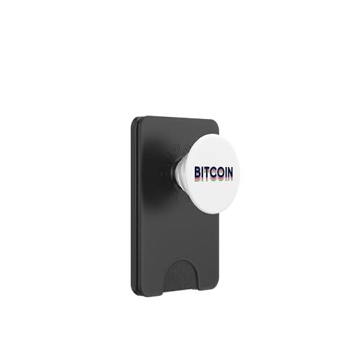 Retro blockchain criptomoneda criptomoneda Crypto Trader Bitcoin PopSockets PopWallet para MagSafe