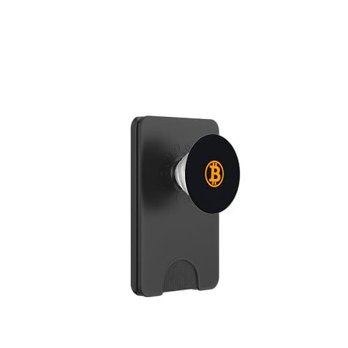 Diseño de cadena de bloques de criptomonedas Bitcoin PopSockets PopWallet para MagSafe