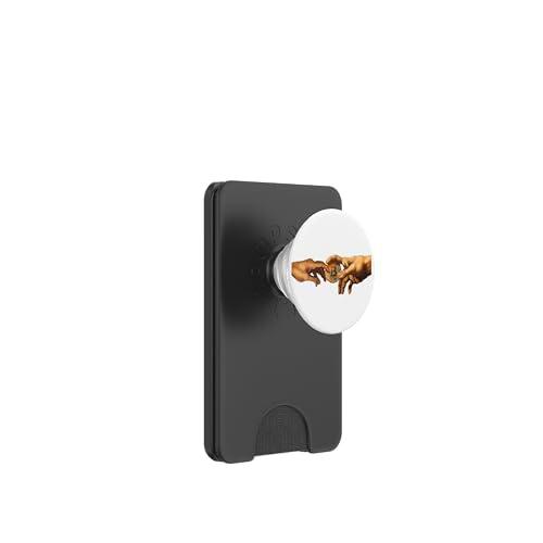 Bitcoin la mano de Dios Cristianismo Biblia Miguel Ángel PopSockets PopWallet para MagSafe