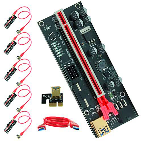 Ubit PCIE Riser-Ver010S Plus CPU Riser para la Minería de éter Eth