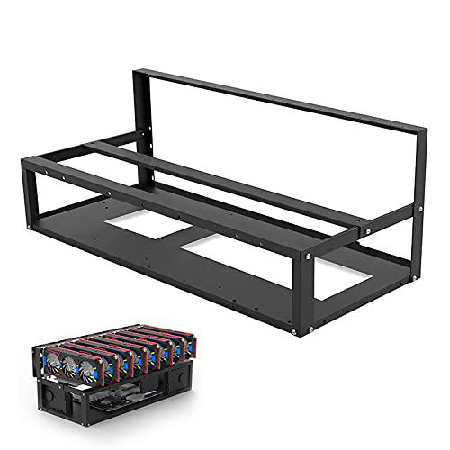 HIMAugbo Mining Case Rack Motherboard Bracket, Open Mining Rig Frame for 6~8 gpu Mining Case Rack