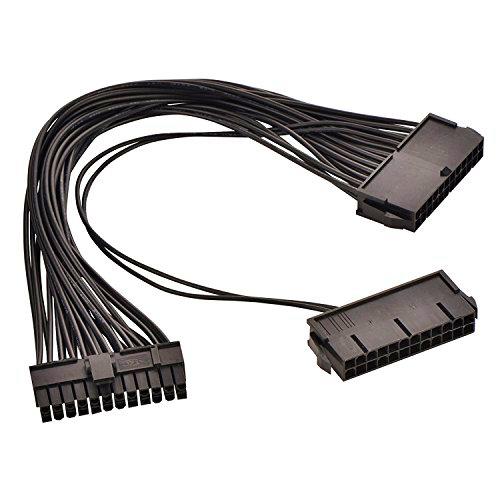 LEAGY - Fuente de Alimentación de Doble PSU de 24 Pines (20 + 4) Para Placa Base ATX de 30 cm