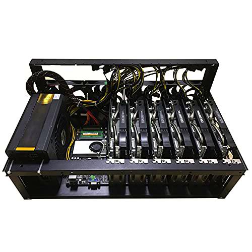 HIMAugbo Mining Case Rack Motherboard Bracket, Open Mining Rig Frame for 6 gpu Mining Case Rack