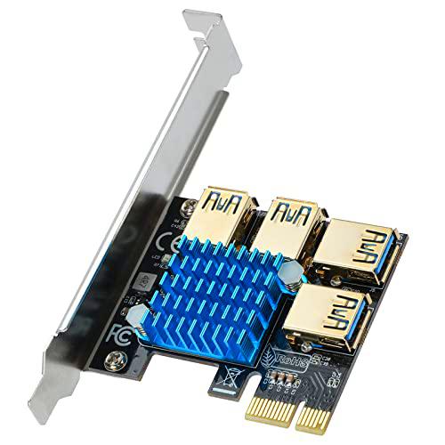 ACTIMED PCI-E 1 a 4 PCI Express Port Riser Card / PCIE X1