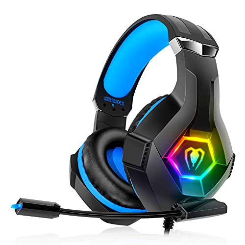 Cascos Gaming, Auriculares Gaming Con Micrófono Rotatorio