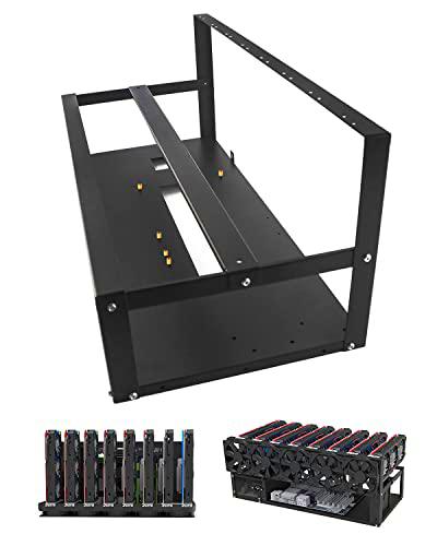 6/8 GPU Mining Case Rack, Open Air Mining Rig Frame con Tiras Antiestáticas