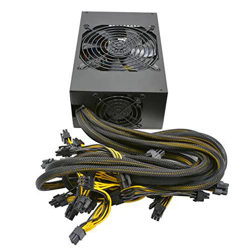 Fuente de alimentación de minería larga de 2800 W, ATX Mining Power Supply for 8 GPU Ethereum Miner Rig