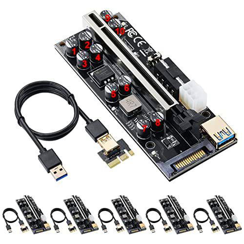 ACTIMED PCIE Riser, GPU Riser para la Miner¨ªa de Bitcoin Ethereum