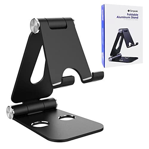 Simpeak Soporte Móvil, Soporte Tablet, Multi-Angulo Soporte de Aluminio Compatible con iPad,Compatible con iPhone