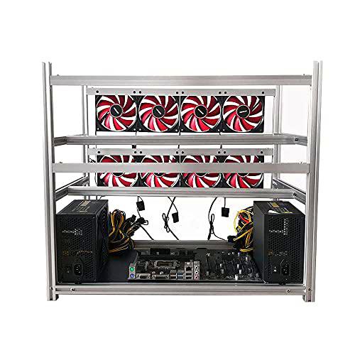 12 GPU Apilable Aire Abierto Minería Rig Caso Ordenador Marcos para Minería Ethereum ETH Ravencoin Ergo ETC Swap