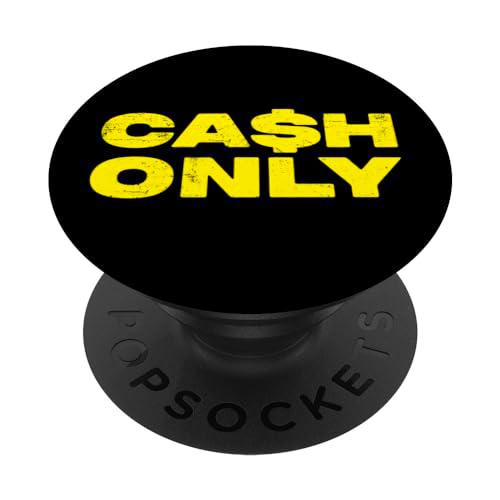 Solo efectivo Cash Only PopSockets PopGrip Intercambiable