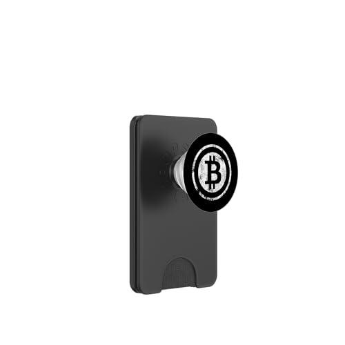 Logo Bitcoin Crypto PopSockets PopWallet para MagSafe