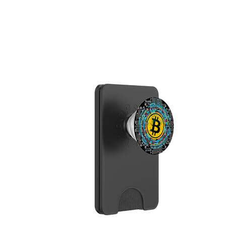 Crypto Classic de la red blockchain de Bitcoin PopSockets PopWallet para MagSafe